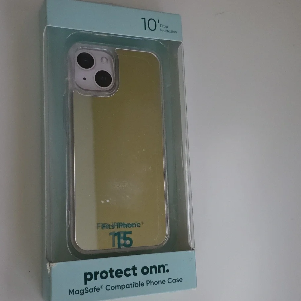 onn Protect iphone 15 Mirror Phone Case Compatible With MagSafe